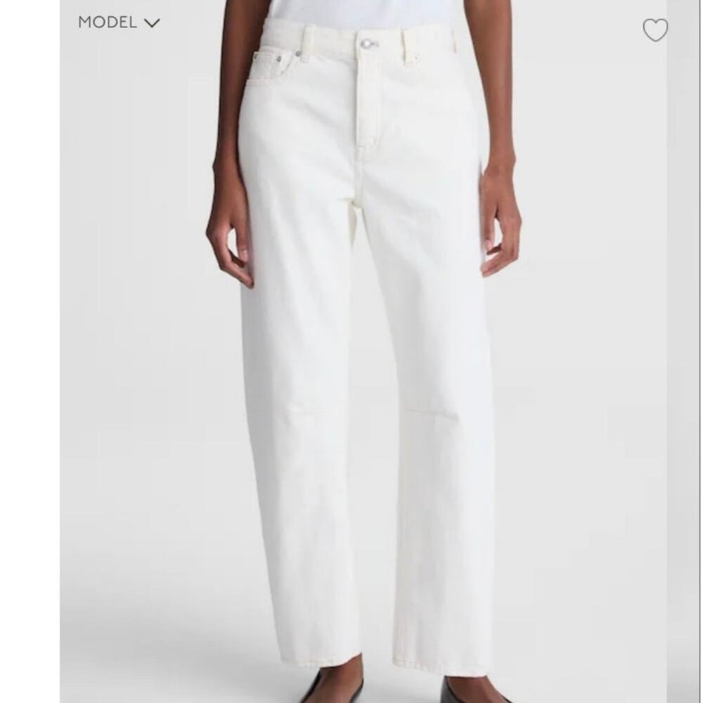 Madewell The Darted Barrel-Leg Jean in Vintage Canvas Rigid Size 28P